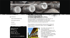 Desktop Screenshot of metallbau-roehrig.com