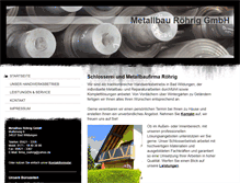 Tablet Screenshot of metallbau-roehrig.com